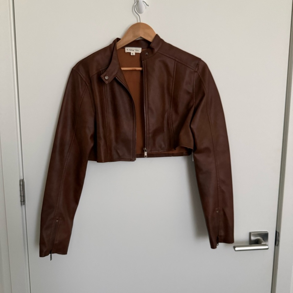 Brown Leather Women's Jacket